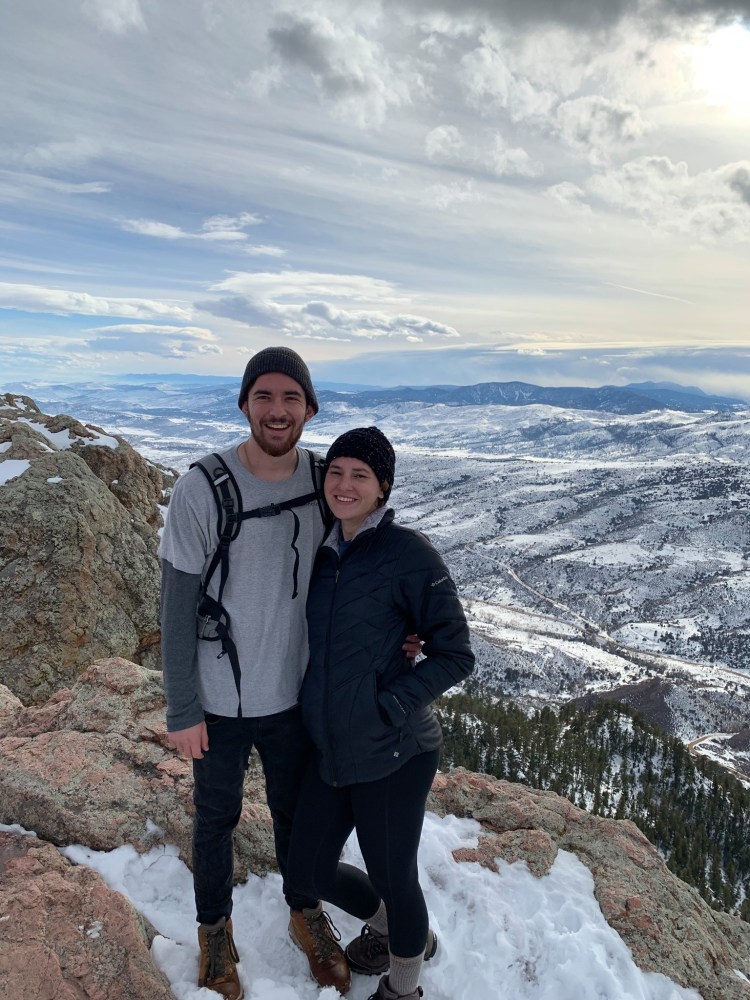 Grant and Emily together in Fort Collins, Colorado
